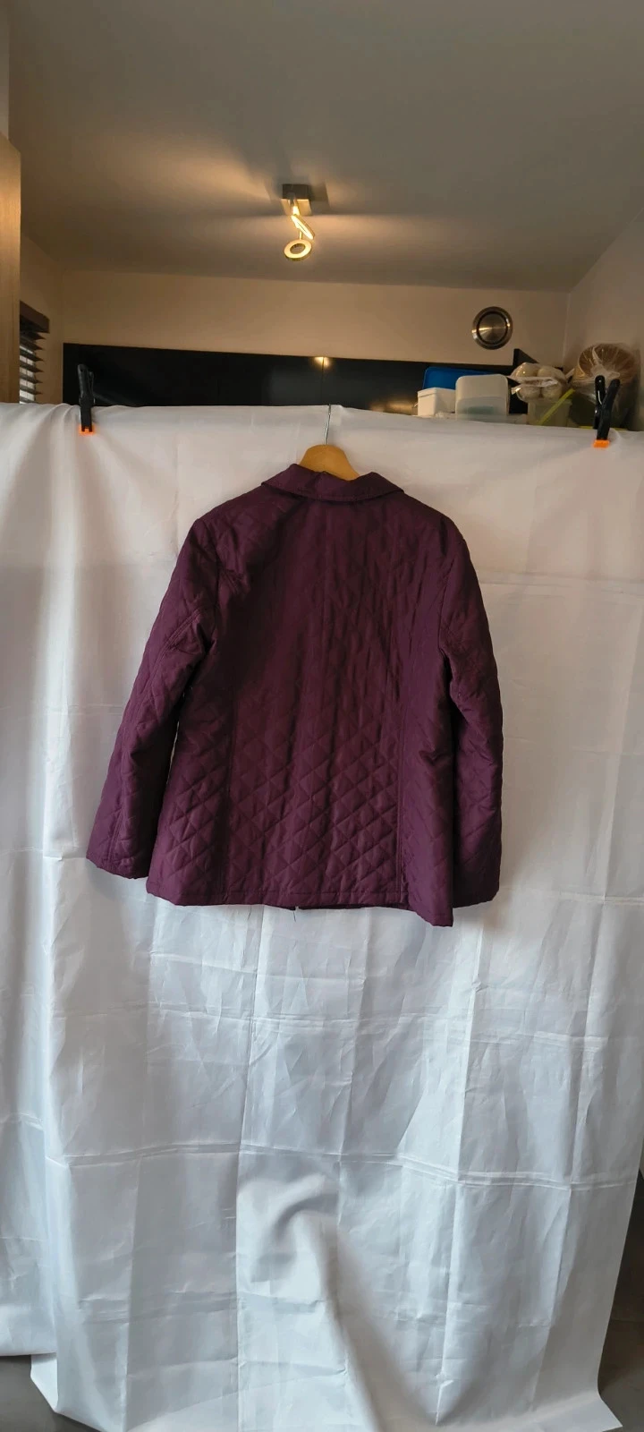Casaco acolchoado Bordeaux | Tamanho 40 | Leve e elegante | Perfeito para primavera/outono |#296 – photo 6